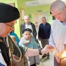 Przekazali płomień nadziei. 