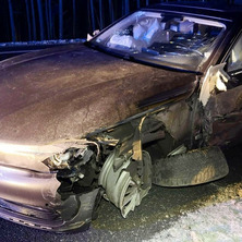 Zderzenie osobówki z ciężarówką. Jedna osoba poszkodowana