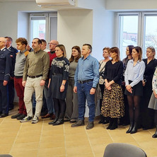 Zbiórka z okazji Dnia Służby Cywilnej. Uroczystość w komendzie