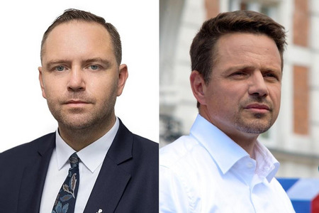 fot. Karol Nawrocki (gov.pl) / Rafal Trzaskowski 2020 Bytom (Adrian Tync – Wikimedia Commons, CC BY-SA 4.0)